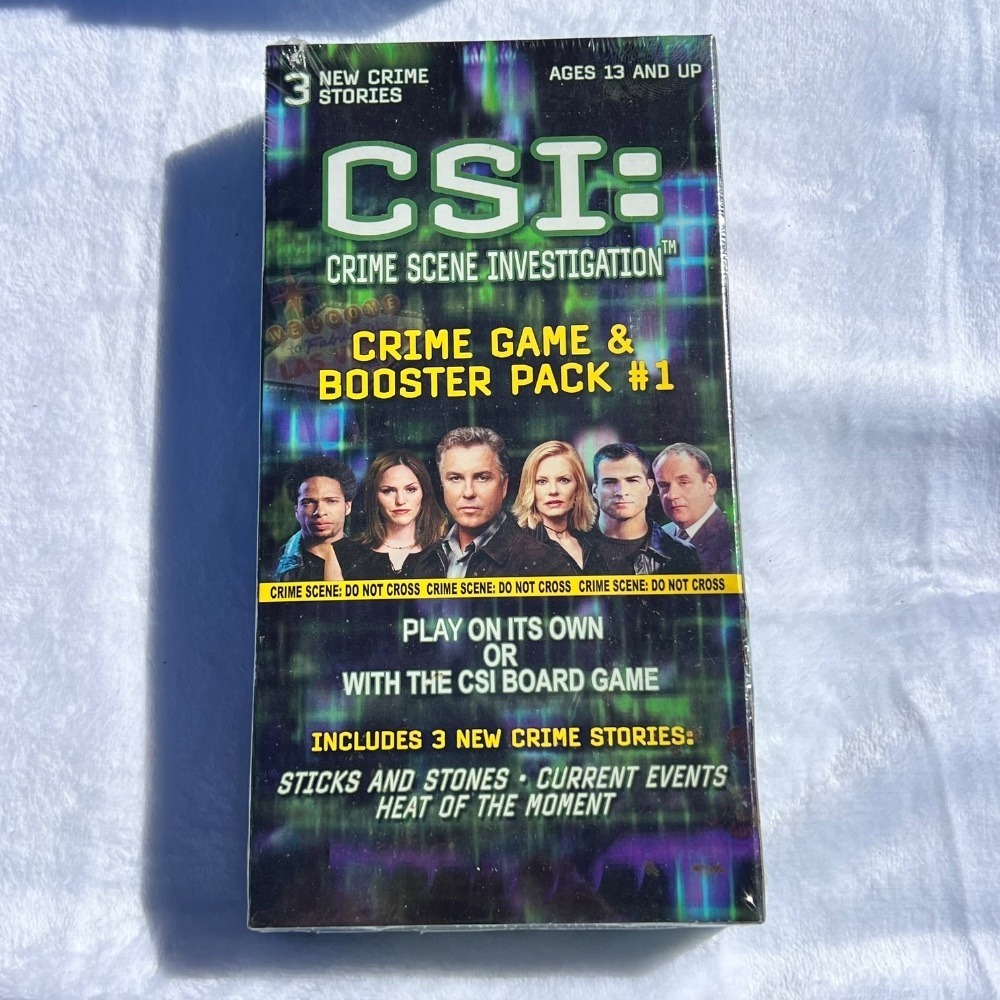 CSI Crime Scene Investigation Crime‎ Game & Booster Pack #1 New Sealed